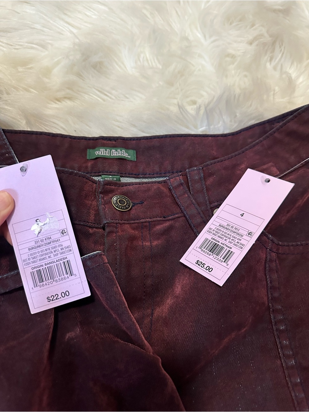 NWT wild fable Burgundy Two-Piece Skirt (4) & Top (small) set - Picture 6 of 6